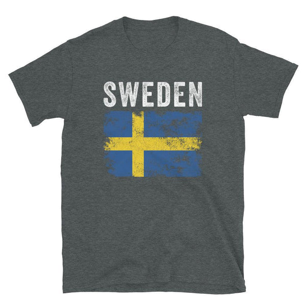 Sweden Flag Distressed - Swedish Flag T-Shirt