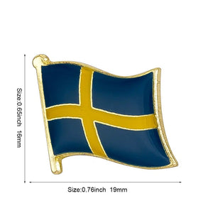 Sweden Flag Lapel Pin - Enamel Pin Flag