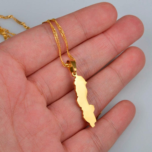 Sweden Map Necklace