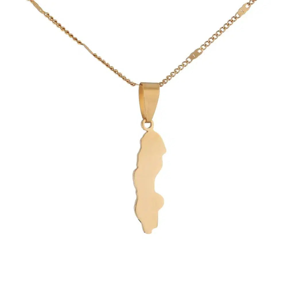 Sweden Map Necklace