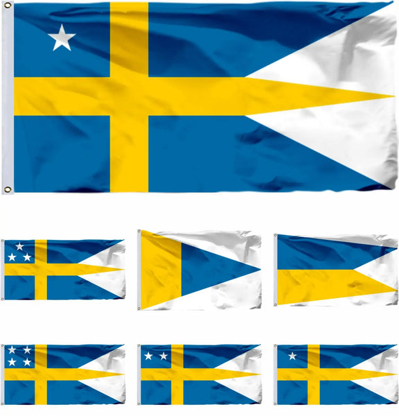 Sweden Navy Flags - 90x150cm(3x5ft) - 60x90cm(2x3ft)