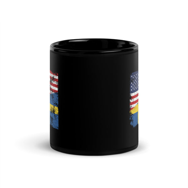 Sweden USA Flag Mug