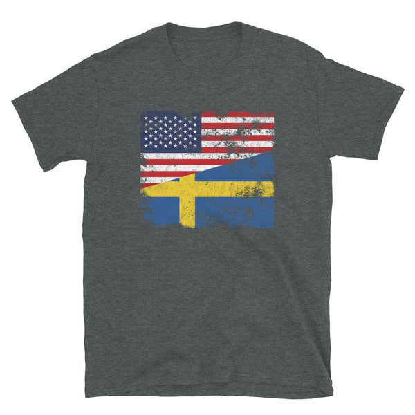 Sweden USA Flag T-Shirt