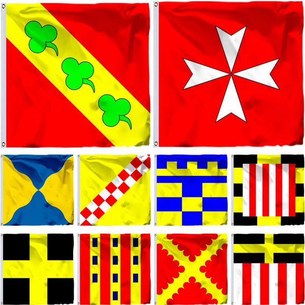 Switzerland City Flags - Swiss Municipality Flags - 150x150cm(5x5ft) - 90x90cm(3x3ft)