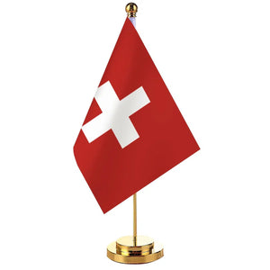 Switzerland Desk Flag - Small Office Table Flag