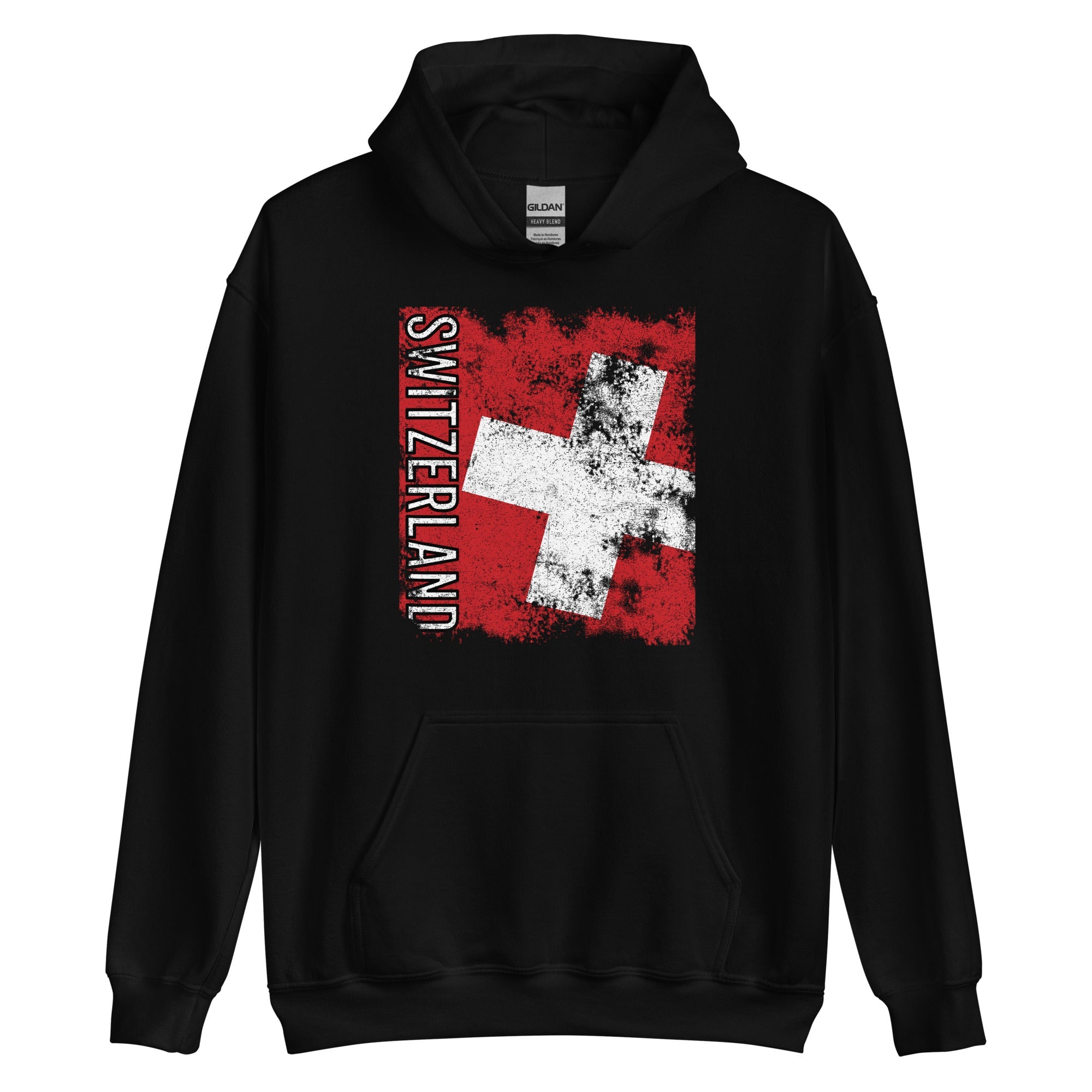 Switzerland Flag - Distressed Flag Hoodie