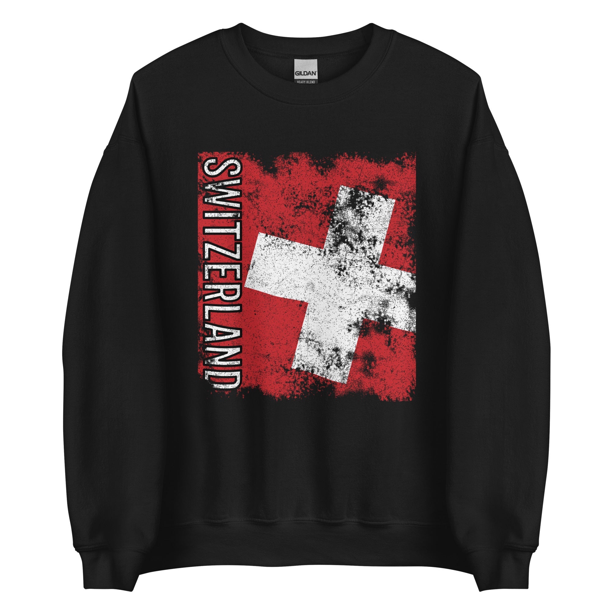 Switzerland Flag - Distressed Flag Sweatshirt