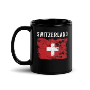 Switzerland Flag Distressed - Swiss Flag Mug