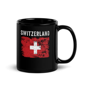 Switzerland Flag Distressed - Swiss Flag Mug