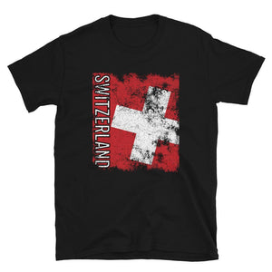Switzerland Flag Distressed T-Shirt