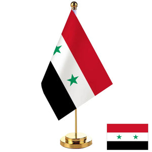 Syria Desk Flag - Small Office Table Flag