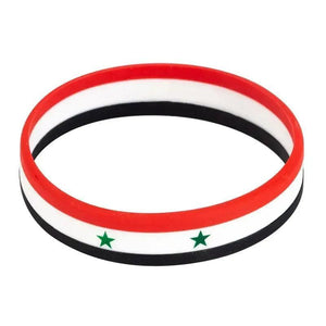 Syria Flag Bracelet - Silicone Wristband