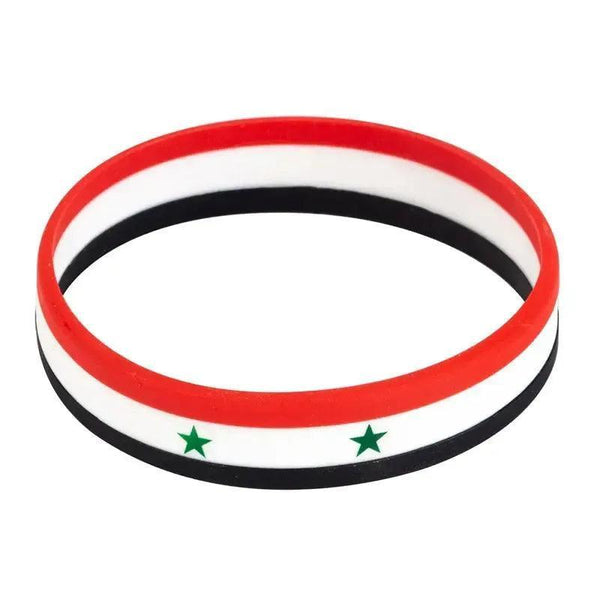 Syria Flag Bracelet - Silicone Wristband