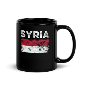 Syria Flag Distressed - Syrian Flag Mug