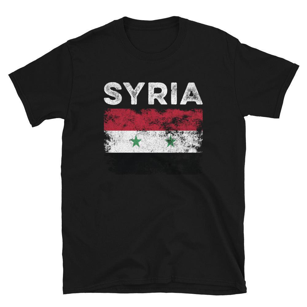 Syria Flag Distressed - Syrian Flag T-Shirt