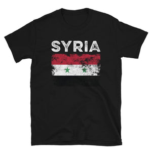 Syria Flag Distressed - Syrian Flag T-Shirt