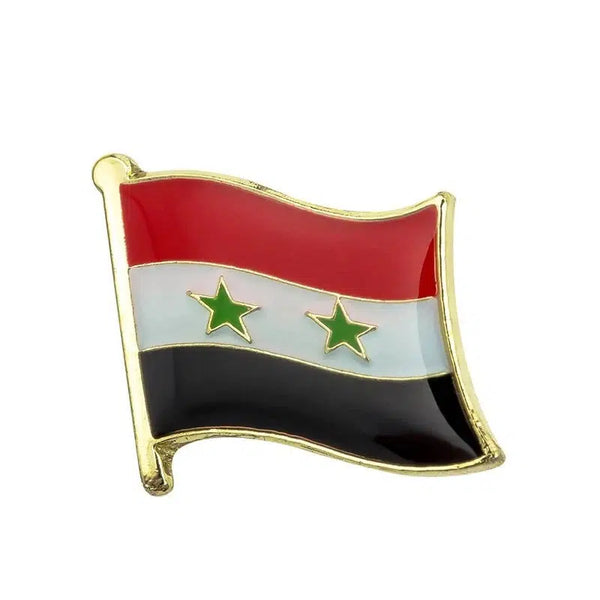 Syria Flag Lapel Pin - Enamel Pin Flag