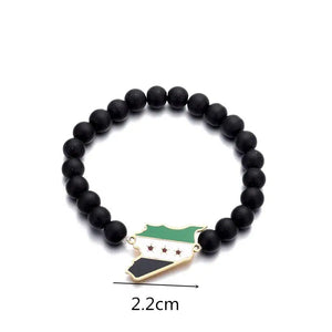 Syria Flag Map Bracelet