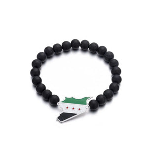 Syria Flag Map Bracelet