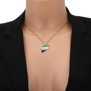 Syria Flag Map Necklace