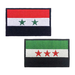 Syria Flag Patch - Iron On/Hook & Loop Patch