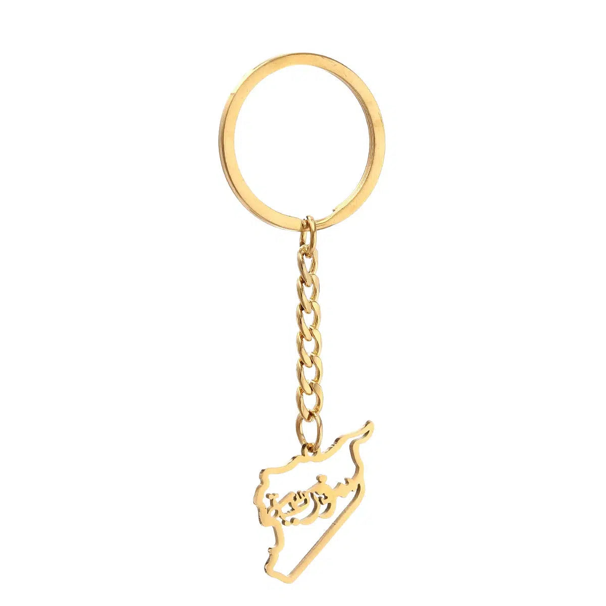 Syria Map Keychain