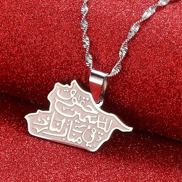 Syria Map Necklace