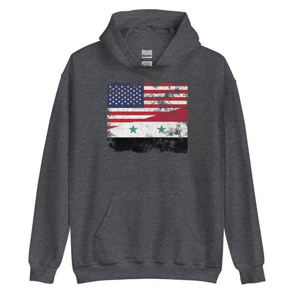 Syria USA Flag Hoodie