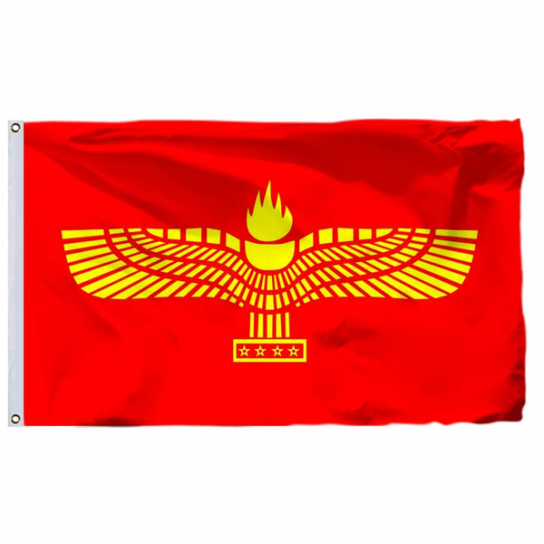 Syriac Aramaic Flag - 90x150cm(3x5ft) - 60x90cm(2x3ft)