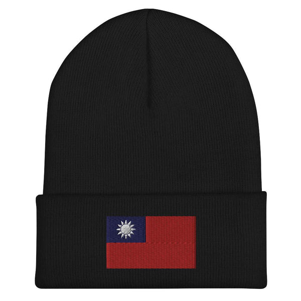 Taiwan Flag Beanie - Embroidered Winter Hat