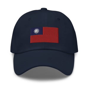 Taiwan Flag Cap - Adjustable Embroidered Dad Hat