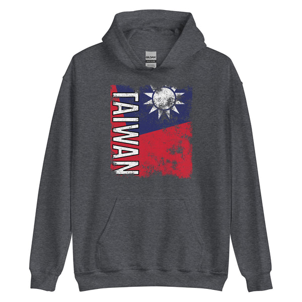 Taiwan Flag - Distressed Flag Hoodie