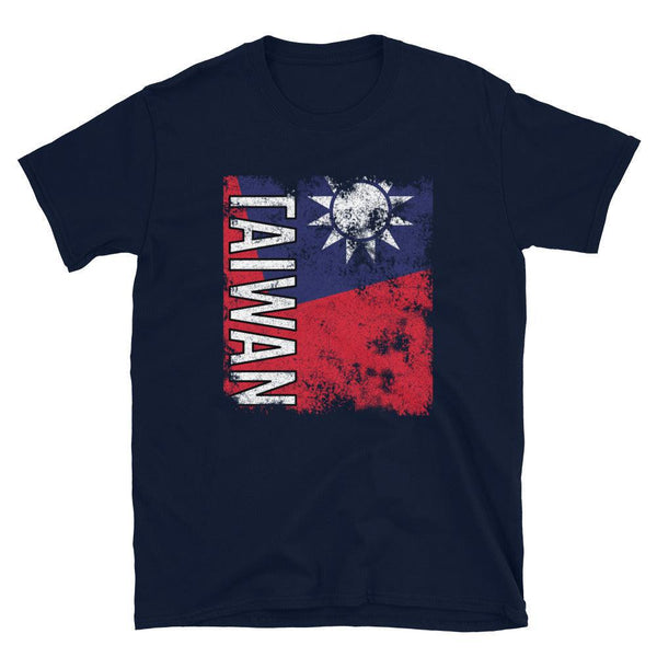 Taiwan Flag Distressed T-Shirt