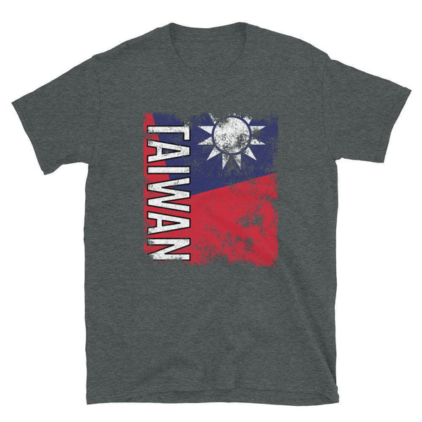 Taiwan Flag Distressed T-Shirt