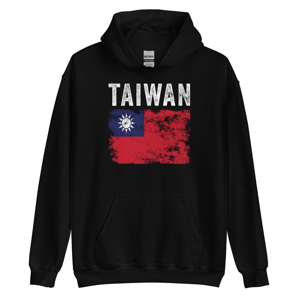 Taiwan Flag Distressed - Taiwanese Flag Hoodie