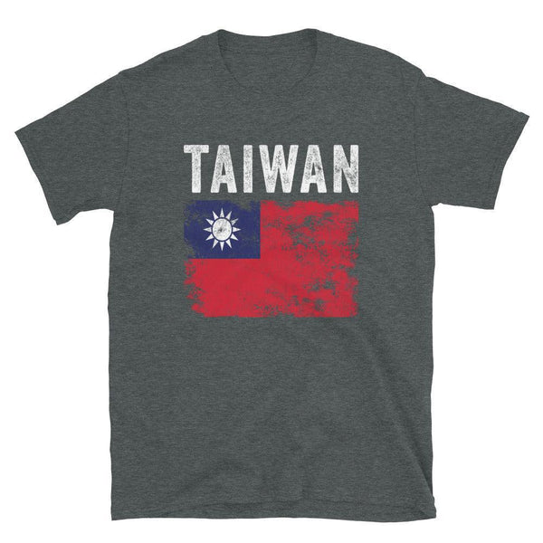 Taiwan Flag Distressed - Taiwanese Flag T-Shirt