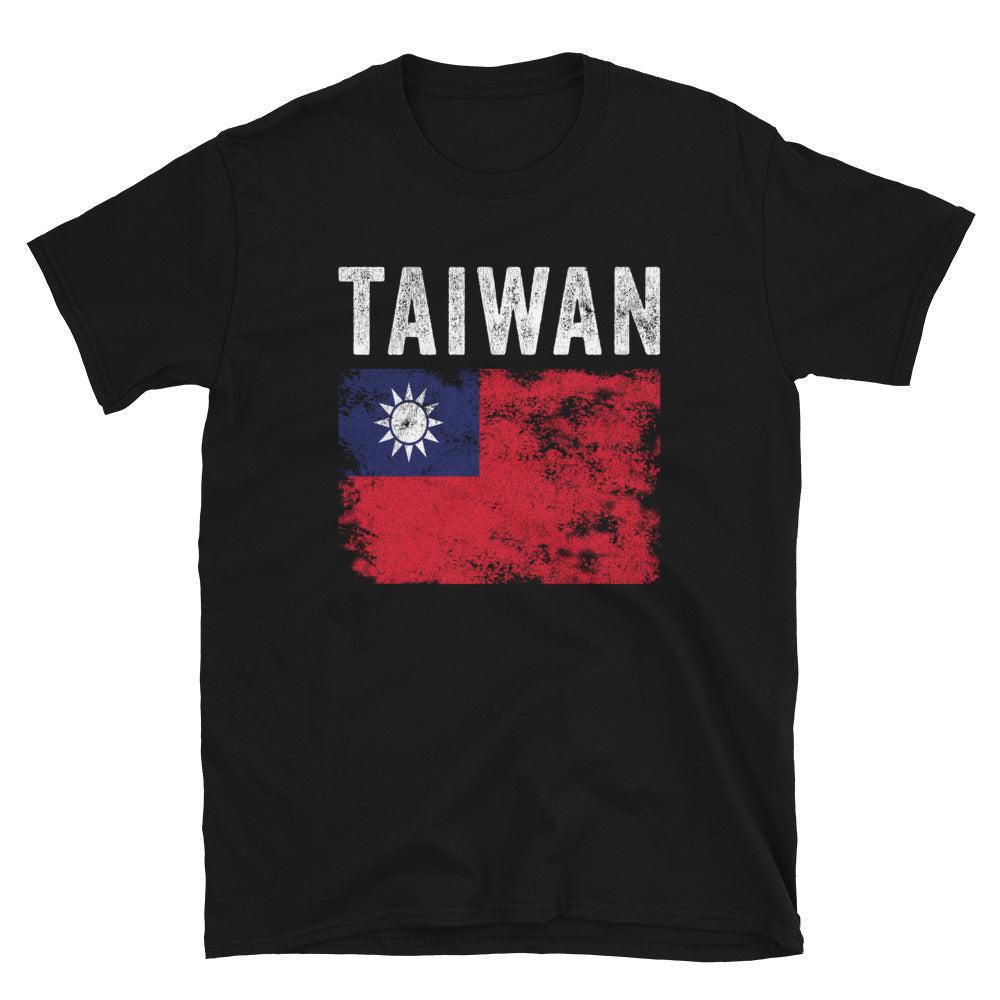 Taiwan Flag Distressed - Taiwanese Flag T-Shirt