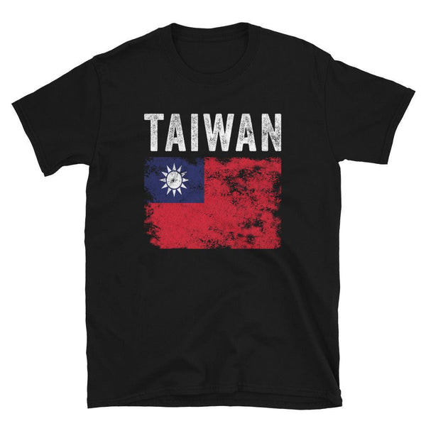 Taiwan Flag Distressed - Taiwanese Flag T-Shirt