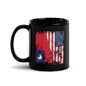 Taiwan USA Flag - Half American Mug