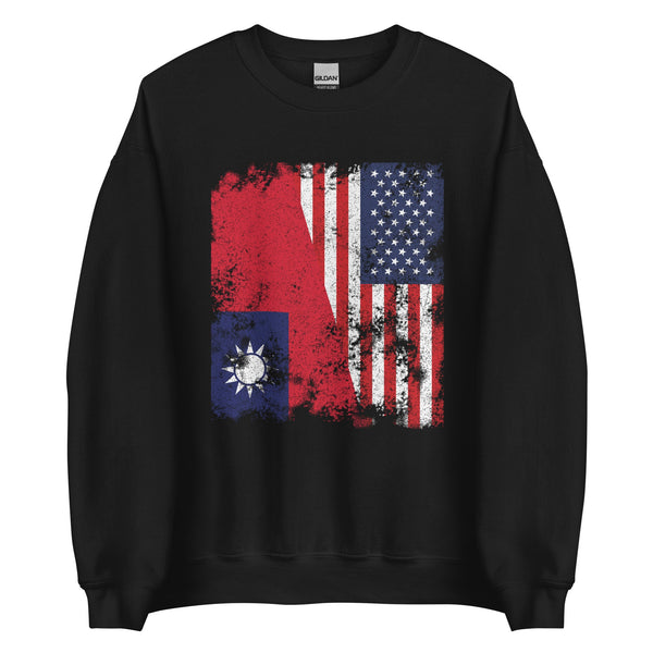 Taiwan USA Flag - Half American Sweatshirt