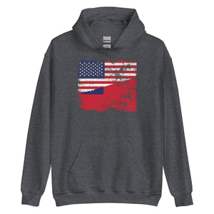 Taiwan USA Flag Hoodie