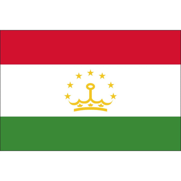 Tajikistan Flag - 90x150cm(3x5ft) - 60x90cm(2x3ft)