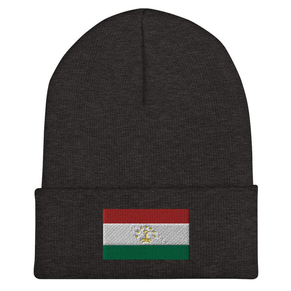 Tajikistan Flag Beanie - Embroidered Winter Hat