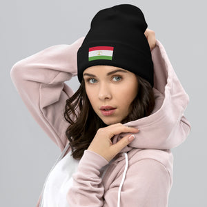 Tajikistan Flag Beanie - Embroidered Winter Hat