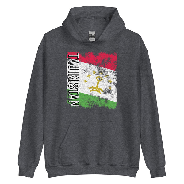 Tajikistan Flag - Distressed Flag Hoodie