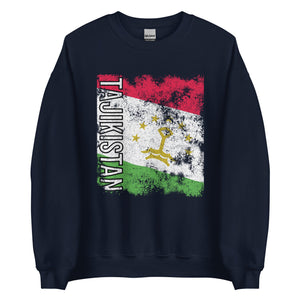 Tajikistan Flag - Distressed Flag Sweatshirt