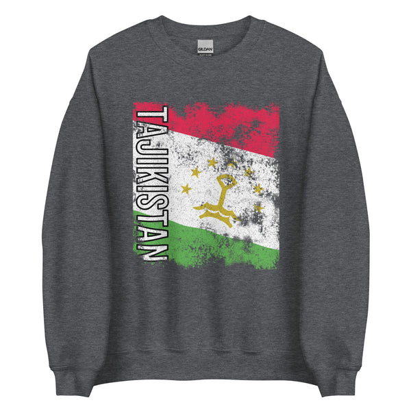 Tajikistan Flag - Distressed Flag Sweatshirt