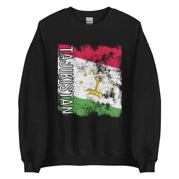 Tajikistan Flag - Distressed Flag Sweatshirt