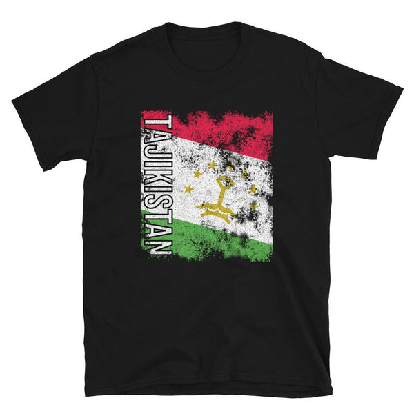 Tajikistan Flag Distressed T-Shirt