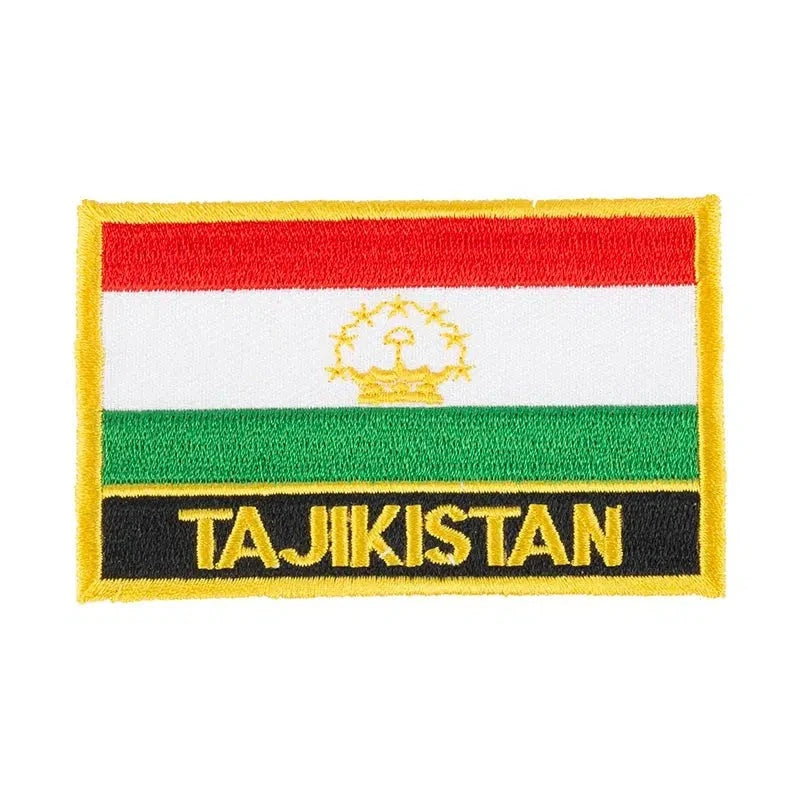 Tajikistan Flag Patch - Sew On/Iron On Patch